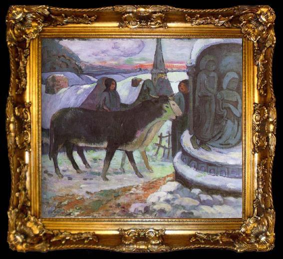 framed  Paul Gauguin Unknown work, ta009-2